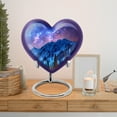 thumbnail image 6 of MUKTIVE Mountain Cremation Urn for Human Ashes Adult Human, Large Blue Burial Urn for Ashes for Women, Decorative Galaxy Memorial Gift for Mom & Dad (1 Large, 1 Keepsake), 6 of 7