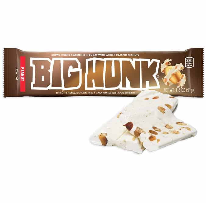 Big Hunk; Nougat; Candy; Nougat Candy Bar with Roasted Peanuts