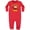 Red, variant on Little Monkey 1st Birthday Boy Baby Fleece Romper