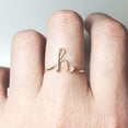 thumbnail image 4 of Femmes Bague Créative Lettre Mode Alliage Bijoux Bague Doigt Bague Simple Bande, 4 of 4