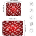 thumbnail image 3 of SKYSONIC Merry Christmas Dish Drying Mat 16x18 inch Snowflakes Santa Claus Snowman Winter Drying Pad Dish Drainer Mat Protector for Kitchen Countertops Counter, 3 of 6