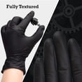 thumbnail image 5 of 10/20/50/100PCS Black Nitrile Disposable Gloves for Work Latex Free Home Cleaning Glove Textured Mechanic Tattoo Hair Dye Beauty, 5 of 9