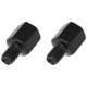 thumbnail image 1 of 2Pcs 10mm RH a 8mm RH Motocicleta Retrovisor Espejo Adaptador Negro, 1 of 1