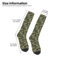 thumbnail image 2 of Yiaed Green Skulls Print Great elasticity Adult Stockings Sports socks for Men and Women, 2 of 6