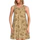 thumbnail image 1 of Balery Brown Flowers Vestidos de verano para mujer con estampado: vestido holgado sin mangas, vestido playero informal y cómodo para días calurosos., 1 of 7