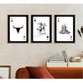 thumbnail image 4 of Western Cowboy Wall Art Rustic Southwestern Canvas Poster Retro Western Aesthetic Pictures Playing Card Prints Longhorn Bull Skull Painting Cactus Wall Decor for Bedroom Living Room Unframed, 4 of 6
