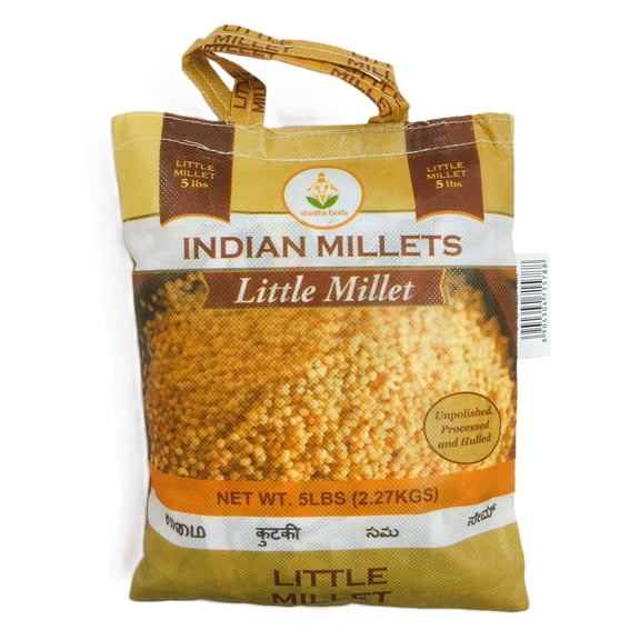 Shastha Little Millet 5 lbs (pack of 1) - Processed, Unpolished and Hulled