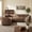 Brown, variant on Christopher Knight Home 104" Modern L-Shaped Curved Sectional Sofa with Premium Linen Upholstery, Brown