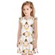 thumbnail image 1 of Fotbe Cute Bee Gnome Vestido de Dormir para Niñas de 3 a 10 Años, Mangas Cortas, Estilo Princesa, Pijama Camisón con Mangas Voladas-Large, 1 of 6