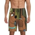 thumbnail image 3 of Lsque Scooby-Doo Mens Sleep Pajama Shorts,Short Pajama Pants, Cotton Ultra-Soft Knit-3X-Large, 3 of 9
