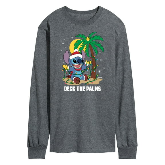 Lilo & Stitch - Deck The Palms - Men's Long Sleeve T-Shirt