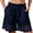 Dark Blue women summer capri pants a1, variant on Summer Capri Pants for Women Elastic Waist Loose Flow Palazzo Shorts Casual Boho Beach Vacation Lounge Trousers, Black 2XL