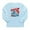 Sky Blue, variant on - Retro Horror T Shirt Long Sleeve Infant T Shirt - Long Sleeve Infant T-Shirt