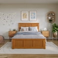 thumbnail image 2 of AFI Madison Full Foundation Bed with Matching Footboard, Light Toffee, 2 of 12