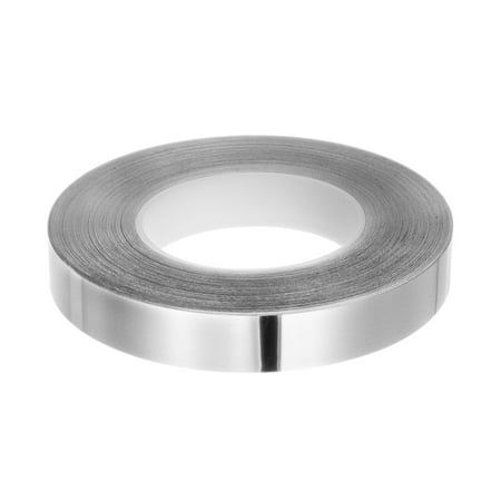 

Uxcell Molding Trim Gap Sealing Tape 0.98 x0.01 x164ft Self Adhesive Caulk Strip Brushed Silver Tone