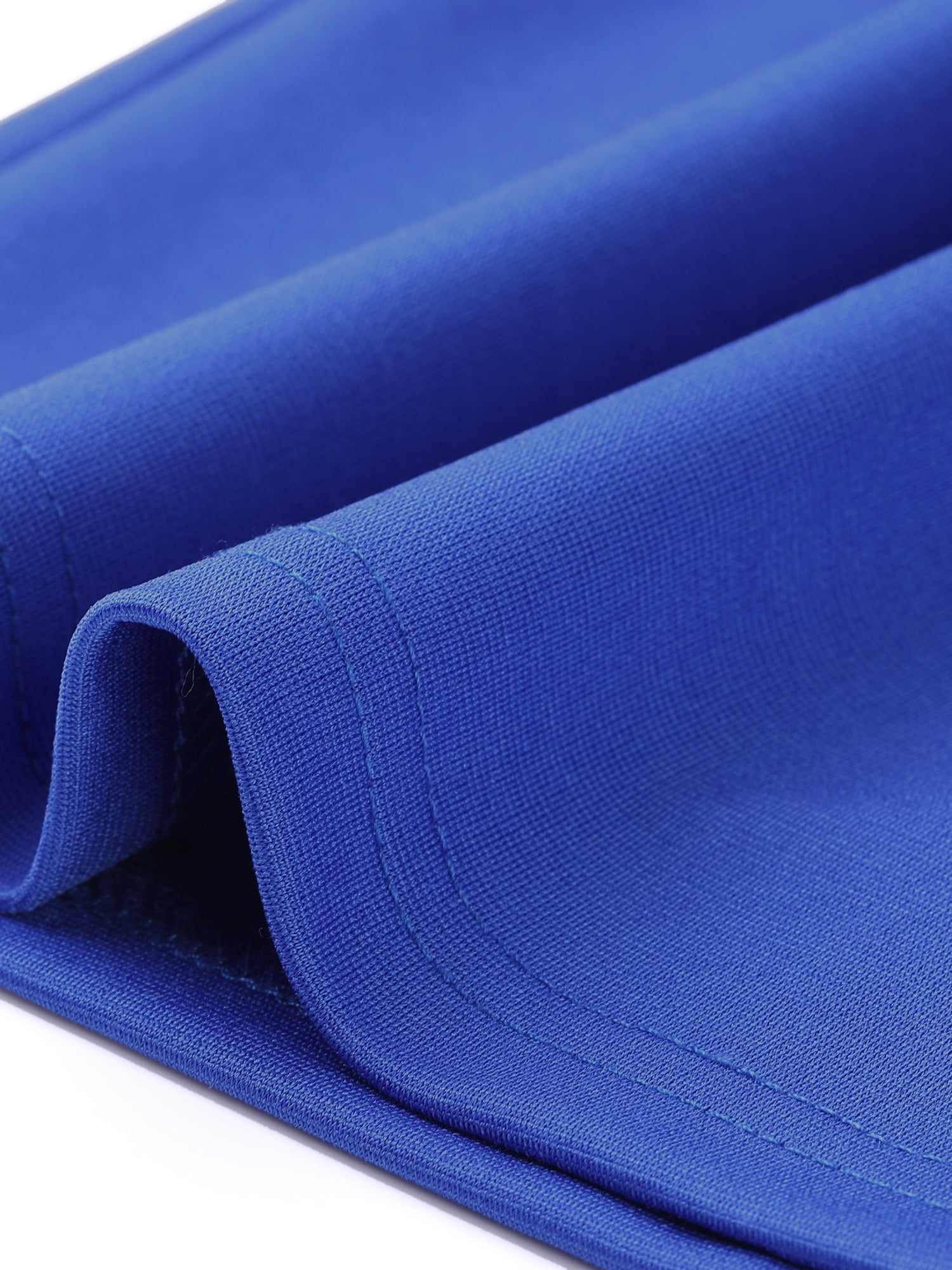 DARING DIVA Sheath Ruffles V Neck Split Work Pencil Dress XS Royal Blue