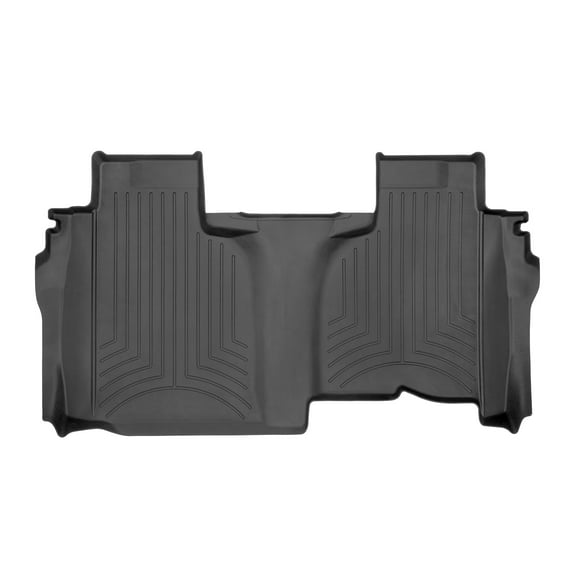 WeatherTech FloorLiner HP Custom Fit Floor Mats compatible with Silverado 1500 LTD, Silverado 1500, Sierra 1500, Sierra 2500HD/3500HD, Silverado 2500HD/3500HD - 2nd Row, Black