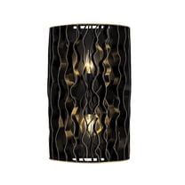 Varaluz Estela 2-Lt Sconce - Matte Black/French Gold
