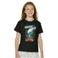 thumbnail image 4 of Urban Smurf Good Vibes Graffiti Drip Crewneck T Shirts Boy Girl Teen Brisco Brands S, 4 of 5