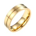 thumbnail image 2 of creativo, joyería de acero de para mujeres y hombres, de pareja a la moda para aniversario, boda, fiesta, compromiso, regalo del , Oro 10 Sin Circón Sunnimix anillo de pareja, 2 of 7