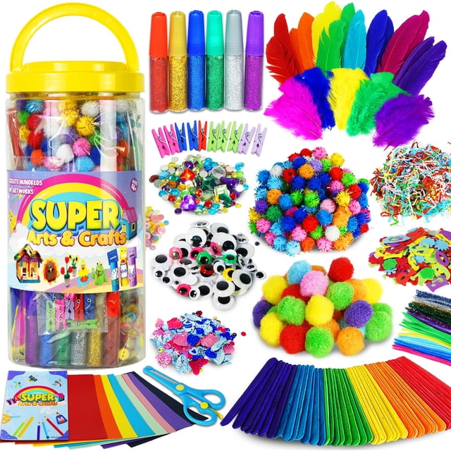 Set de útiles escolares de artes y manualidades FUNZBO para niños mayores de 4 años