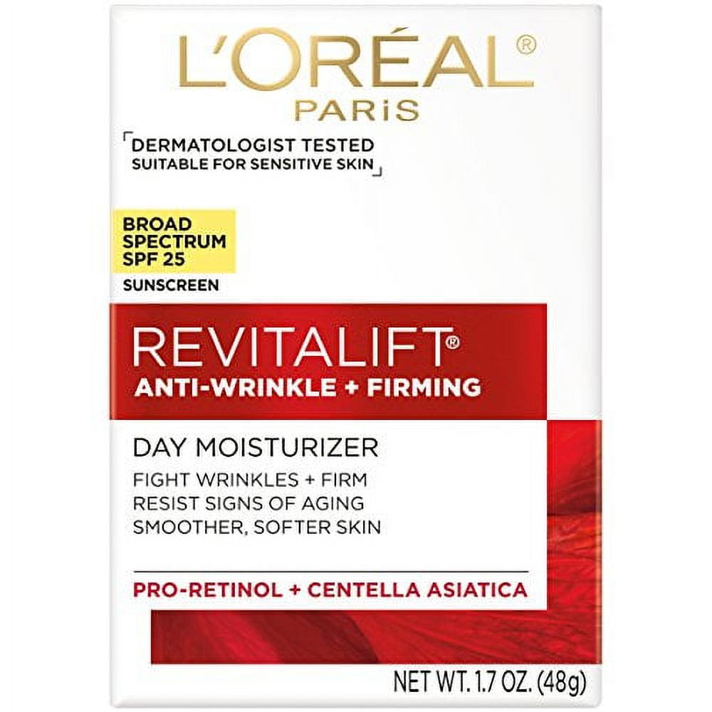 L'Oreal Paris Revitalift Anti-Wrinkle + Firming Day Moisturizer SPF 25, 1.7 oz