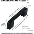 thumbnail image 4 of 10 Pack 3.7" Kitchen Cabinet Handles Black Cabinet Pulls, 4 of 6