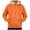 Orange, variant on MELDVDIB Mens Hoodies Fleece Lined Fashion Casual Solid Color Hooded Sweatshirts Basic Fall Winter Long Sleeve Pullover Tops with Pocket
