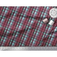 thumbnail image 2 of Soimoi polyester Crepe Fabric Check Check Print Fabric by the Yard 52 Inch Wide, 2 of 3