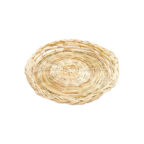 Mozhitti Paper Plate Holder 10" Heavy Duty Round Woven Plate Holder Reusable Paper Plate Holders For Picnic Party