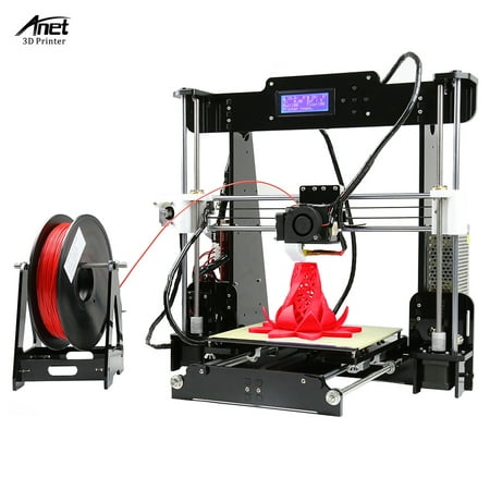 Anet A8 High Precision Desktop 3D Printer Kits Reprap i3 DIY Self Assembly MK8 Extruder Nozzle Acrylic Frame LCD