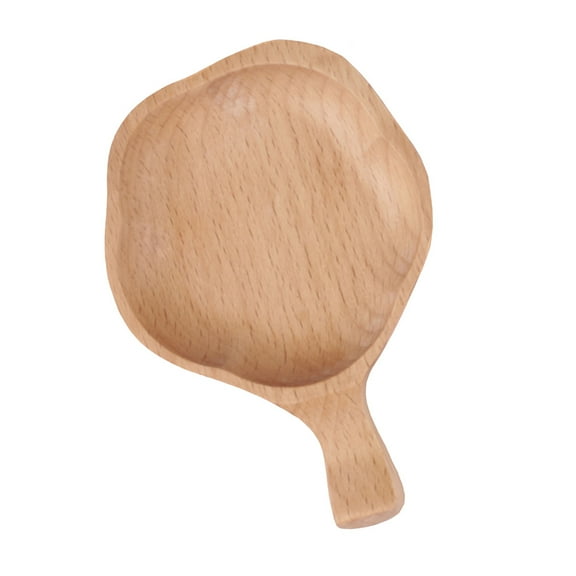 VERDANVERSE Saucer Dish Color Resistant Natural Wood Color 1Set