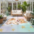 4'x6' Area Rugs, Japanese Style Indoor Outdoor Area Rug for Living Room ...