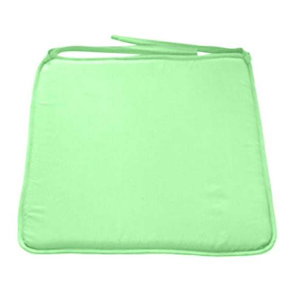 1 Pc Outdoor Chair Cushions Outdoor Seat Cushion Outdoor Indoor Waterproof Seat Cushions Waterproof Patio Furniture with Ties, Dining Chair Pads, 15.75x15.75 Inch, Light Green