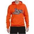 thumbnail image 3 of Tired Sleeping Cat | I Wish I Was My Cat Funny Colorful Kitty | Dean Russo Art Animal Lover Unisex Hoodie Sweatshirt, Orange, 3X-Large, 3 of 6
