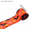 thumbnail image 5 of Dserhfy Halloween Wired Edge Ribbon Bat Spider Pumpkin Ribbon Halloween Wrapping Ribbon for DIY Craft Floral Bow, 5 of 8