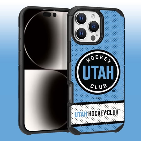 Apple iPhone 16 Pro Max (6.9) – NHL Licensed Utah Hockey Club Team Logo on Jersey Textured Dual Layer Case