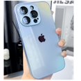 thumbnail image 1 of Funda De Vidrio Colorida De Alta Calidad Para iPhone 14 13 12 11 Pro Max Plus Espejo Teléfono Móvil Con Película De Lente Integrada, 1 of 4