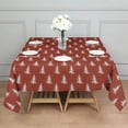 thumbnail image 3 of Red Christmas Tree Pattern Square Tablecloth,Waterproof Square Table Cover,Wipeable Spillproof Washable Table Cover for Home Kitchen Party Decor 60"x60"(152x152cm), 3 of 6