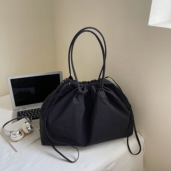 Nylon Versatile Large Tote Bag for Work and Extended Travel with Classic Shoulder Strap and Easy Carry Handles