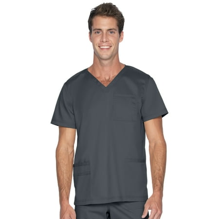

Landau ProFlex Tailored Fit Comfort Stretch 4-Pkt V-Neck Scrub Top for Men 4253