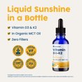 thumbnail image 3 of NativePath Vitamin D3 K2 Liquid, 2000 IU D3 & 200mcg K2, Organic MCT Oil, 30 Servings, 3 of 8