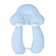 thumbnail image 1 of Almohada para el cuello para niños pequeños, soporte estable, tela de algodón suave y transpirable, almohada para el cuerpo para niños pequeños para viajes familiares, azul (poliéster), 1 of 9
