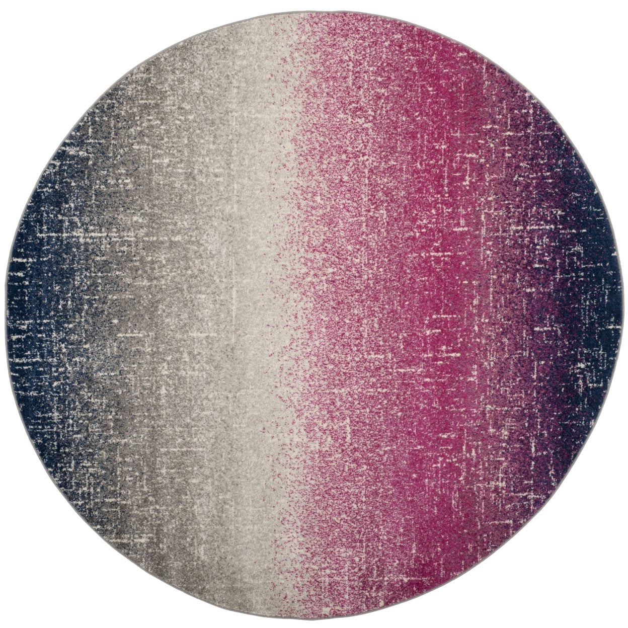 SAFAVIEH Madison Jadyn Abstract Area Rug, Fuchsia/Navy, 4' x 6'