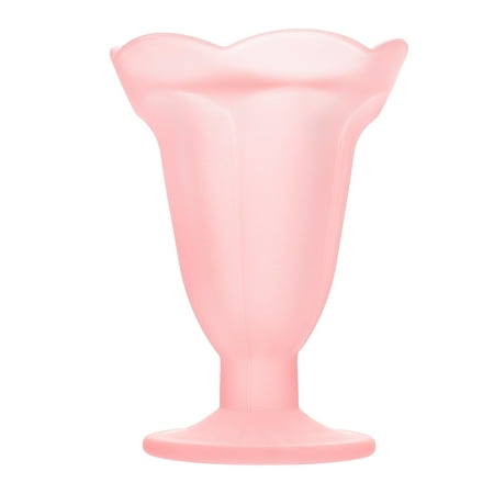

NUOLUX Vintage Frosted Glass Cup Colored Dessert Cup Milkshake Cup Ice Cream Cup