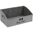 thumbnail image 1 of Linen-cotton Blend Dog Toy Basket And Dog Toy Box, Dog Toy Basket Storage - Perfect For Organizing Pet Toys, Blankets, Leashes, Chew Toys - Snow Grey, 1 of 3