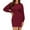 Wine, variant on Women'S Elegant O Neck Body Hugging Sweater Dress Retro Style Knitted Wrap Hip Skirt Sweater Dress Long Sleeved Pullover Atmospheric Slim Fit Dress Party Dresses 2025 Beige L