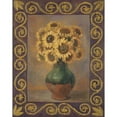 thumbnail image 3 of Misa, Eva 15x18 Black Modern Framed Museum Art Print Titled - Sunflowers, 3 of 5