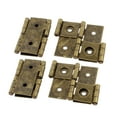 thumbnail image 3 of Unique Bargains 46mmx54mm Retro Style Double Acting Folding Screen Hinge Bronze Tone 4pcs, 3 of 4
