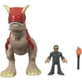 thumbnail image 3 of Imaginext Jurassic World Dr. Malcolm and Carnotaurus Action Figure Set for Ages 3 to 8, 3 of 9